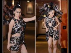Uorfi Javed Makes Heads Turn With Her Latest Look In Amit Aggarwal Couture | PICS