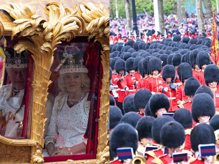 After the coronation at Westminster Abbey, the Royal Family returned to Buckingham Palace in a grand procession. Here are some glimpses of it.