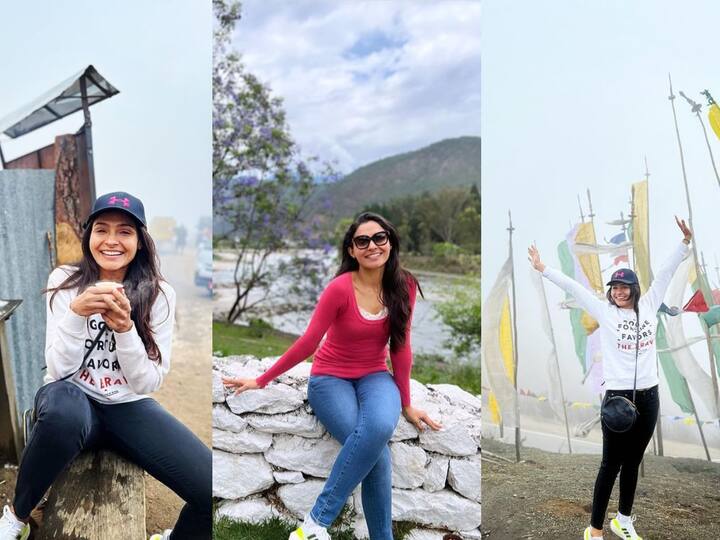 Andrea Bhutan Vacation photos :  இந்தியாவின் அருகில் இருக்கும் பூட்டான் நாட்டிற்கு பயணம் மேற்கொண்டுள்ளார்.