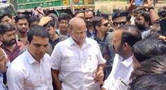 Sharad Pawar : चार दिवसाच्या राजकीय घडामोडीनंतर शरद पवार यांचं होम ग्राऊंडवर जय्यत स्वागत