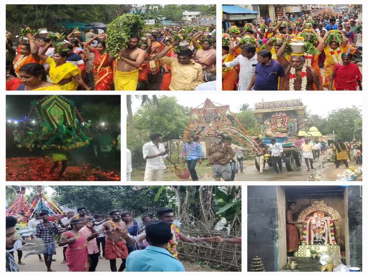 Mayiladuthurai news Weeded temple festivals in Mayiladuthurai district TNN மயிலாடுதுறை மாவட்டத்தில் களைகட்டிய கோயில் திருவிழாக்கள் - திரளாக கூடிய பக்தர்கள்