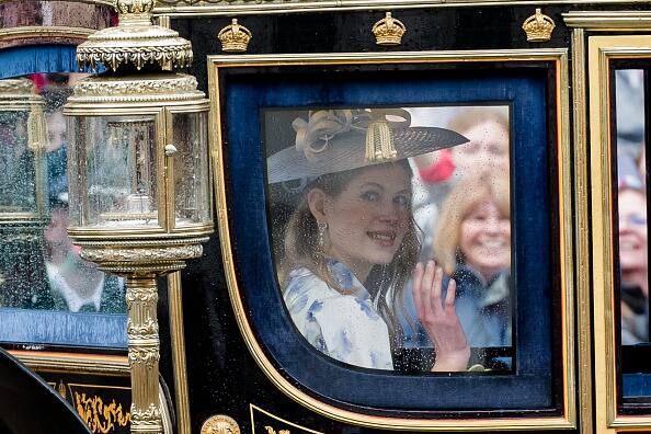 Lady Louise Windsor also travelled in a Gold State Coach back to Buckingham Palace. (Image Source: Getty)