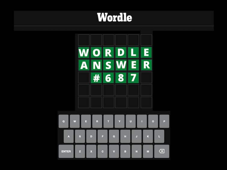 Wordle 687 Answer Today May 7 Wordle Solution Puzzle Hints