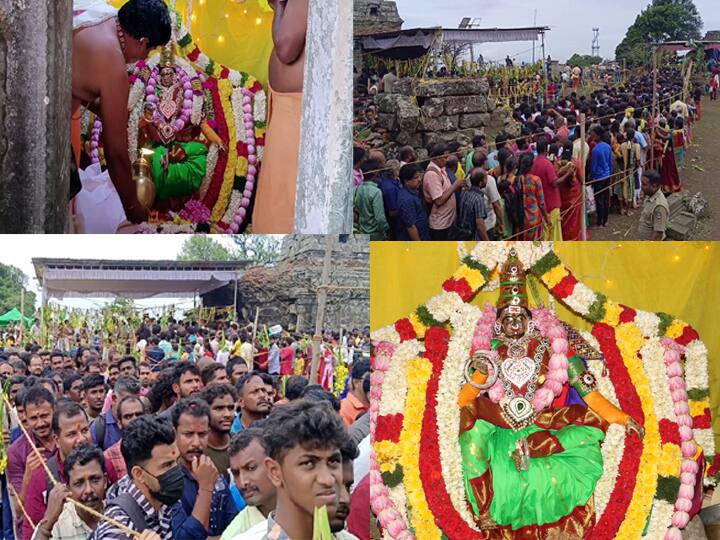 Chitra Pournami special worship was held at Mangala Devi Kannagi temple on the Tamil Nadu-Kerala border TNN சித்ரா பெளர்ணமி: மங்கல தேவி கண்ணகி கோவிலில் ஆயிரக்கணக்கான மக்கள் வழிபாடு