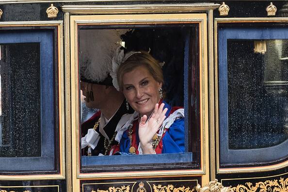 Sophie, Duchess of Edinburgh smiled on her way back post the coronation ceremony. (Image Source: Getty)