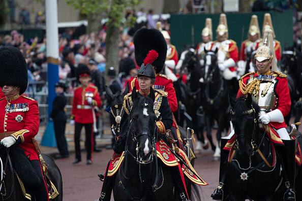 The Princess Royal led the Coronation Procession as the