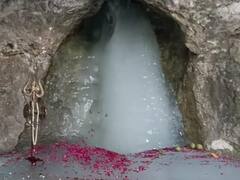 भक्तों ने अमरनाथ यात्रा से पहले बाबा बर्फानी के किए दर्शन, तस्वीर आई सामने