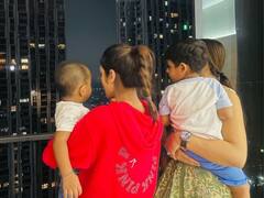 ইউভান ও ঈশানের 'প্লে ডেট', রাজ চক্রবর্তীর ক্যামেরায় বন্দি দুই স্টারকিড