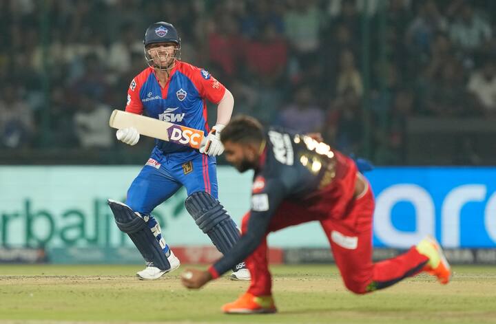 DC skipper David Warner scored 22 runs off 14 balls in this match and now has most runs by a player against Royal Challengers Bangalore in IPL history.