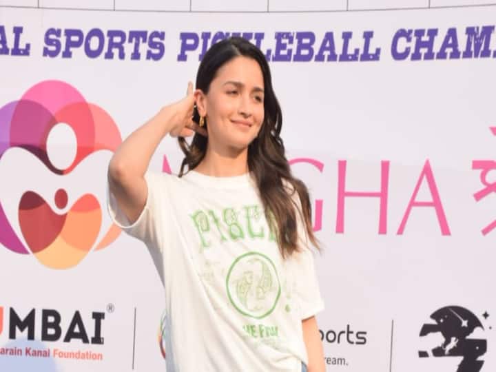 Alia Bhatt recently attended the Global Sports Pickleball Championship​ in Mumbai.