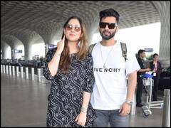 एयरपोर्ट पर पति राहुल वैद्य के साथ स्पॉट हुई Disha Parmar, कपल गोल्स देते दिखे स्टार्स