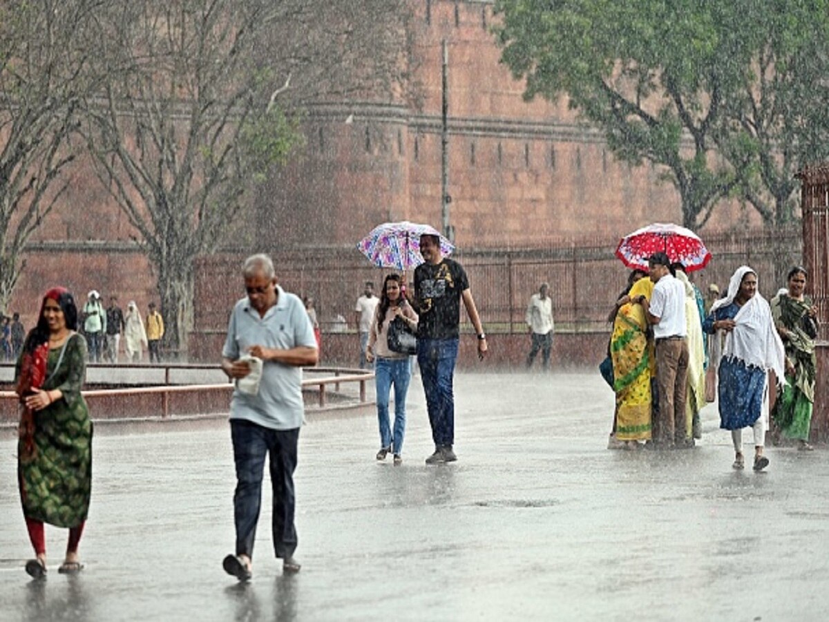 Delhi Rains Sudden Weather Change As Rain Lashes Parts Of National Capital