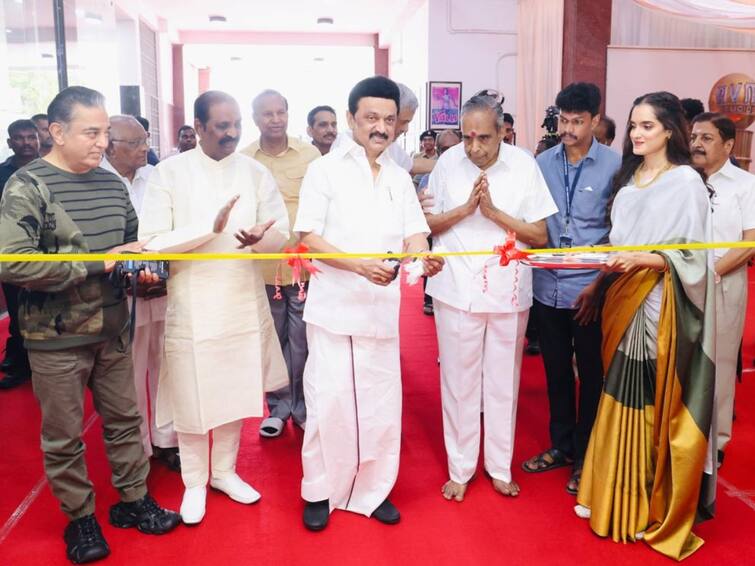 tamilnadu chief minister inaugarates the avm heritage museum in chennai AVM Studio: ஏ.வி.எம். அருங்காட்சியகத்தை திறந்து வைத்த முதலமைச்சர்..! மீண்டும் படத்தயாரிப்பில் களமிறங்குகின்றனரா?