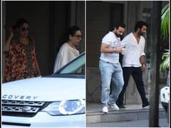 Karisma, Kareena, Saif And Other Kapoors Get Together At Randhir Kapoor's House | PICS