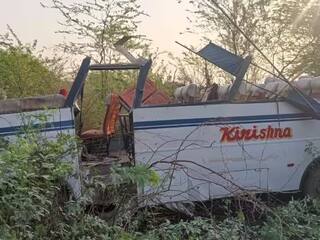 Accident: જાલૌનમાં ગમખ્વાર અકસ્માત, ખાડામાં પડી જાનૈયાઓથી ભરેલી આખેઆખી બસ, 5ના મોત, 17 ઘાયલ