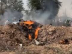 MIG-21 Crash: राजस्थान में मिग-21 लड़ाकू विमान क्रैश, 2 लोगों की मौत, सामने आईं हादसे के बाद की तस्वीरें
