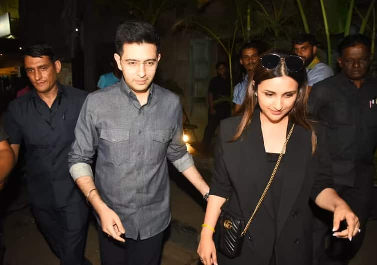 Have Parineeti-Raghav secretly engaged? The actress who was spotted with her rumored boyfriend flaunted her engagement ring! શું Parineeti- Raghavએ કરી લીધી ગુપચુપ સગાઈ? રૂમર્ડ બોયફ્રેન્ડ સાથે જોવા મળી એક્ટ્રેસ, ફ્લોન્ટ કરી એંગેજમેન્ટ રિંગ!