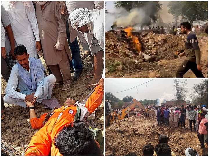 A MiG-21 fighter aircraft of the Indian Air Force (IAF) crashed on a house in the Hanumangarh district of Rajasthan on Monday, leaving three women dead and as many others injured on the ground.