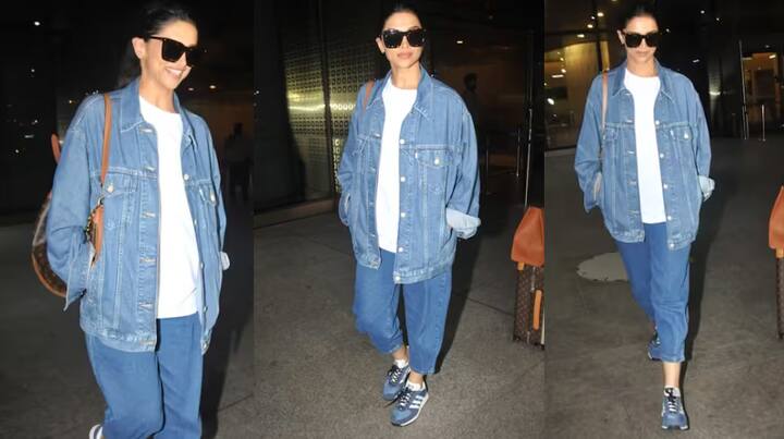 Deepika Padukone Airport Look: ਬੀ-ਟਾਊਨ ਦੀ ਸੁਪਰਸਟਾਰ ਦੀਪਿਕਾ ਪਾਦੁਕੋਣ ਦੀਆਂ ਤਾਜ਼ਾ ਤਸਵੀਰਾਂ ਸਾਹਮਣੇ ਆਈਆਂ ਹਨ। ਇਨ੍ਹਾਂ ਤਸਵੀਰਾਂ 'ਚ ਦੀਪਿਕਾ ਪਾਦੂਕੋਣ ਏਅਰਪੋਰਟ 'ਤੇ ਡੈਨਿਮ ਲੁੱਕ 'ਚ ਨਜ਼ਰ ਆ ਰਹੀ ਹੈ।