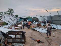 Sangli Unseasonal Rain : सांगलीत वादळी वाऱ्यासह पाऊस, कडेगावमध्ये पत्र्याचे शेड उडल्याने 13 मजूर जखमी