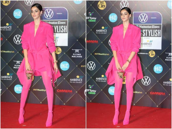 Ananya Panday Pics: मुंबई में संडें की शाम एक अवॉर्ड फंक्शन में सितारों का मेला लगा था. इस दौरान पॉपुलर एक्ट्रेस अनन्या पांडे भी काफी स्टनिंग लुक में स्पॉट की गईं.