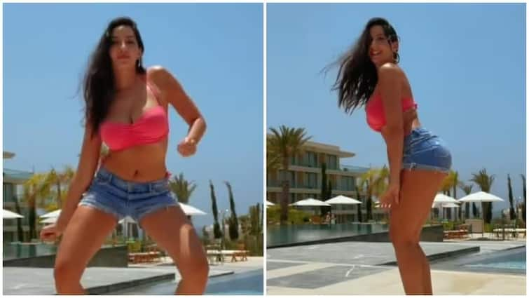 Nora Fatehi Video: Nora Fatehi did such a dance on the beach wearing a bikini, will watch the video again and again! Nora Fatehi Video: નોરા ફતેહીએ બિકીની પહેરીને બીચ પર કર્યો જોરદાર ડાન્સ, જુઓ વીડિયો!