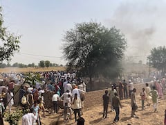 Rajasthan: IAF MiG-21 Fighter Aircraft Crashes. Three Civilians Killed, Pilot Safe — IN PICS