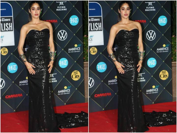 Janhvi Kapoor Pics: मुंबई में संडे नाइट एक अवॉर्ड इवेंट में बी टाउन के तमाम सेलेब्स पहुंचे थे. इस दौरान 'मिली' एक्ट्रेस जाह्नवी कपूर ने भी अपने ग्लैमरस अंदाज के साथ इवेंट में शिरकत की थी.