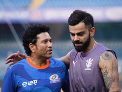 मुंबई के खिलाफ मैच से पहले सचिन तेंदुलकर से मिले किंग कोहली, वीडियो में देखें कैसी रही मुलाकात