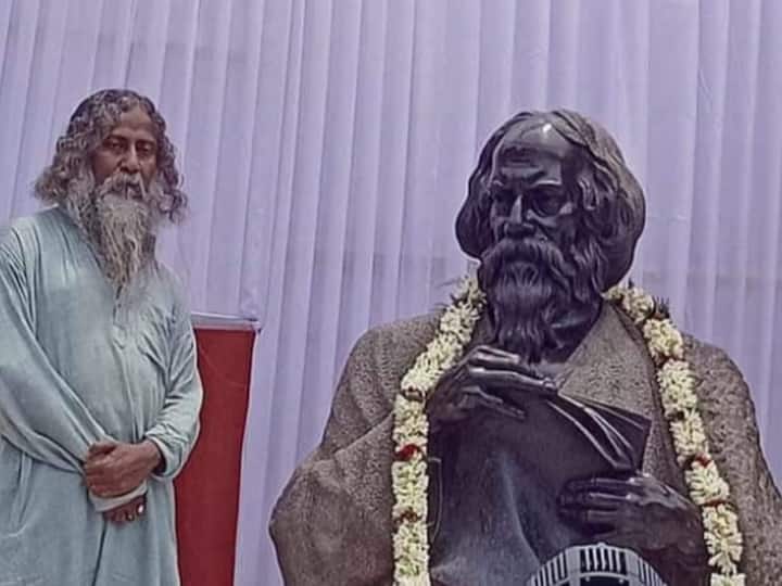 Rabindra Jayanti 2023 The Story Of Somnath Bhadra- Tagore's Lookalike Who Strolls The Streets Of Kolkata On This Day Rabindra Jayanti 2023: The Story Of Tagore's Lookalike Who Strolls The Streets Of Kolkata On This Day