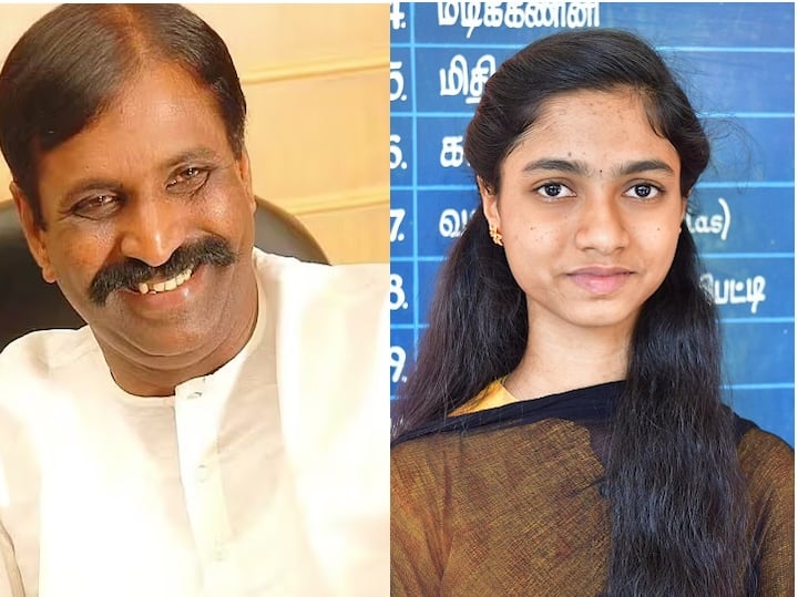 Nandhini Dindigul 12th Student Who Scored 600 Out of 600 TN HSC Result 2023 golden pen award Vairamuthu TN 12th results Nandhini: 'தங்கை நந்தினிக்கு தங்கப் பேனா..' வைரலாகும் கவிஞர் வைரமுத்துவின் ட்வீட்