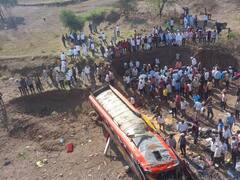 खरगोन बस एक्सीडेंट में मृतकों का आंकड़ा 22 पहुंचा, दर्दनाक हादसे में पुल की रेलिंग तोड़ नदी में गिरी थी बस