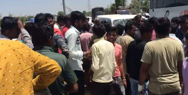 Eco car driver hits a woman and two children on Mehsana-Unjha highway મહેસાણા-ઉંઝા હાઇવે પર ઇકો કાર ચાલકે એક મહિલા અને બે બાળકોને મારી ટક્કર, મહિલાનું મોત