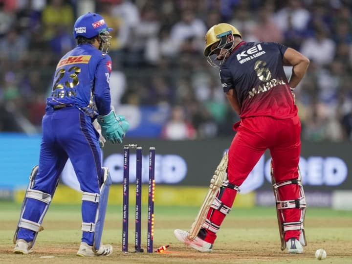 Mumbai reached number three after defeating RCB, Bangalore slipped to seventh, know points table update