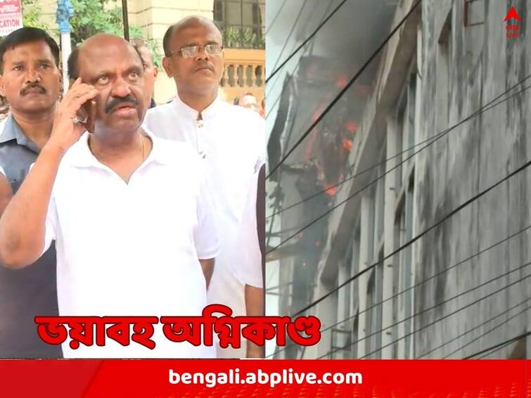 Kolkata Fire in Saraf house Governor CV Ananda Bose comes out of Raj Bhavan Kolkata Fire: রাজভবনের কাছে শরাফ হাউসে আগুন, ভেঙে পড়ছে ছাদের একাংশ, রাস্তায় বেরিয়ে এলেন খোদ রাজ্যপাল