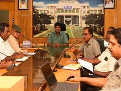 கரூரில் அமராவதி ஆறு மாசுபடுவதை குறைக்க தமிழ்நாடு மாசு கட்டுப்பாடு வாரியம் சார்பாக கூட்டம்