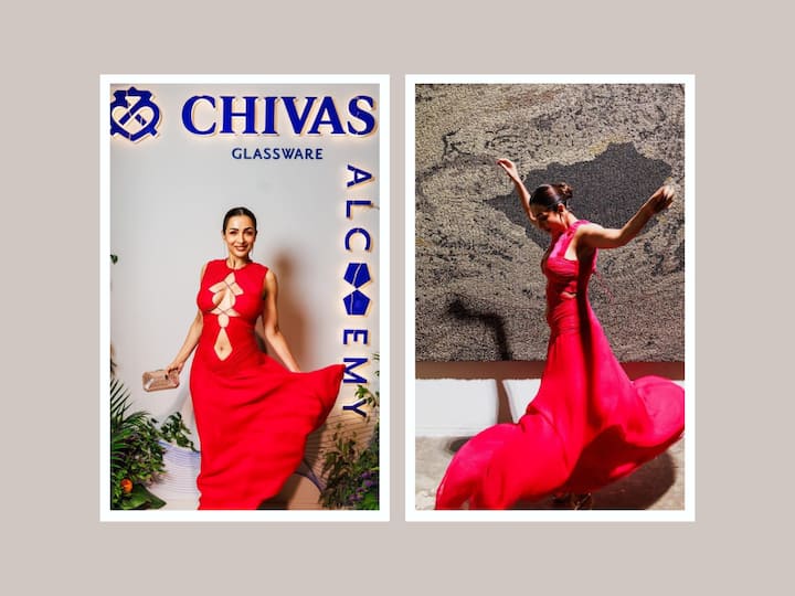 Malaika is known for he bold outfits and she is indeed a fashionista. Recently, she was seen at the Chivas Alchemy event wearing a stunning red cut-out dress with a plunging neckline.