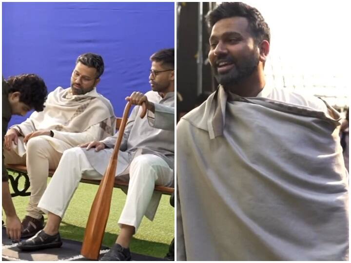 Rohit Sharma Surya Kumar Yadav shooting video viral on social media IPL 2023 Mumbai Indians IPL 2023: रोहित-सूर्या ने शूटिंग के दौरान जमकर की मस्ती, वीडियो देखकर हंसी नहीं रोक पाएंगे आप
