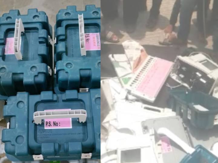 Karnataka’s Vijayapura as residents destroy Electronic Voting Machines and  beat up staff Karnataka Election Voting: கர்நாடகா சட்டமன்ற தேர்தலில் அடித்து நொறுக்கப்பட்ட வாக்குப்பதிவு இயந்திரங்கள் - என்ன நடந்தது?
