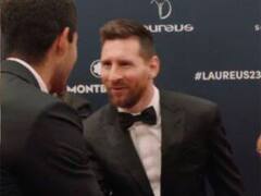 'When Carlos Met Leo': Carlos Alcaraz In Awe After Meeting Lionel Messi At Laureus World Sports Awards - WATCH