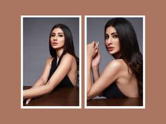 Mouni Roy Poses In A Black Outfit