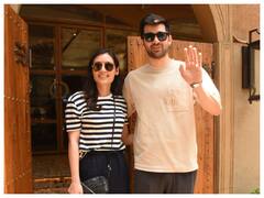 Sunny Deol's Son Karan Deol Spotted With His Fiancé Drisha Acharya On A Lunch Date - See Pics