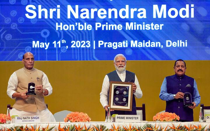 The projects whose foundation stone would be laid include Laser Interferometer Gravitational Wave Observatory – India (LIGO-India), Hingoli; Homi Bhabha Cancer Hospital and Research Centre, Jatni, Odisha; and Platinum Jubilee Block of Tata Memorial Hospital, Mumbai. (Image Source: PTI)