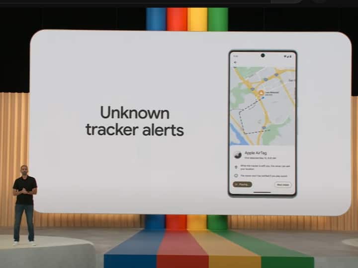 Google I/O 2023 Unknown Tracker Alert Android Phones Apple AirTags Google I/O 2023 Event: Company To Bring Unknown Tracker Alerts For Android Phones