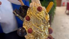 Gold Plated Ice cream: ભીષણ ગરમીમાં 24 કેરેટ ગોલ્ડ પ્લેટેડ આઈસ્ક્રીમની મોજ માણી રહ્યા છે સુરતીઓ, જુઓ તસવીરો