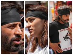 'Black Day': Wrestlers Protest With Black Bands Against WFI Chief. SEE PICS