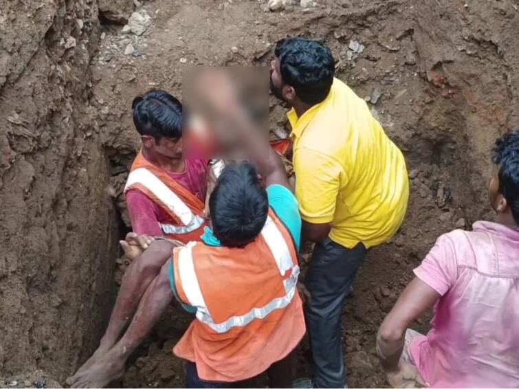 A young man from North State was buried in the soil during the underground sewer project in Tindivanam TNN விழுப்புரம்: திண்டிவனத்தில்  மண்ணில் புதைந்து உயிரிழந்த வடமாநில இளைஞர்