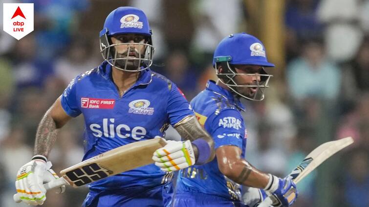 IPL 2023 MI vs GT Match Highlights: Mumbai Indians win by 27 runs against Gujarat Titans MI vs GT Match Highlights: ব্যর্থ রশিদের বিধ্বংসী ইনিংস, সূর্যর দাপটে ওয়াংখেড়েতে ২৭ রানে জয়ী মুম্বই