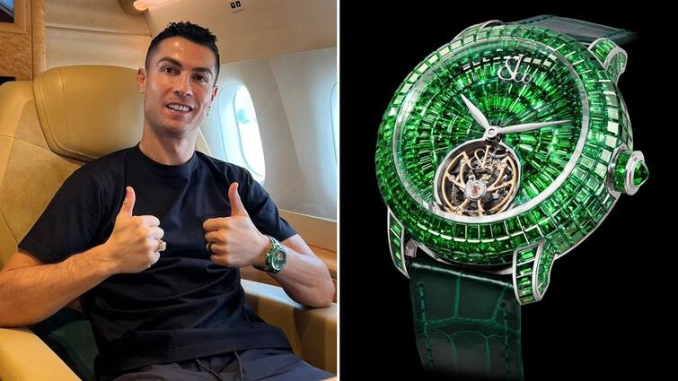 saudi-arabia-football-club-al-nassr-player-cristiano-ronaldo-gifted-custom-made-watch-here-know-in-details Cristiano Ronaldo: ਕ੍ਰਿਸਟੀਆਨੋ ਰੋਨਾਲਡੋ ਨੂੰ ਦੁਬਈ ਨੇ ਗਿਫਟ ਕੀਤੀ ਹੀਰਿਆਂ ਦੀ ਘੜੀ, ਕਰੋੜਾਂ 'ਚ ਹੈ ਇਸ ਦੀ ਕੀਮਤ