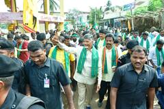 In Pics: రైతులతో కలిసి చంద్రబాబు పాదయాత్ర, రైతు పోరుబాట ఫోటోలు